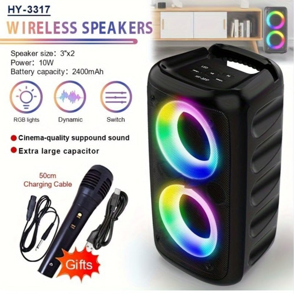 Portable Bluetooth Speaker,Karaoke Machine